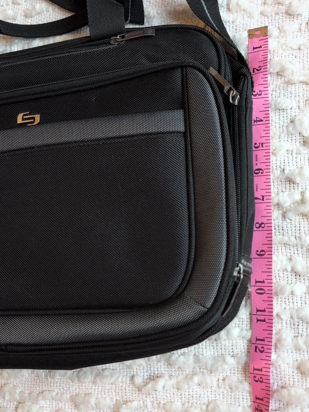 Solo Checkpoint Multi Compartment Travel Nylon Black Slim Briefcase Trolley